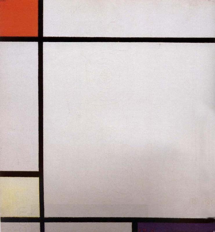 Piet Mondrian Conformation with red yellow blue